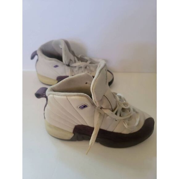 Nike Air Jordan Kid's White Retro 12 Desert Sand Lace-up Shoes Size 3Y - Picture 2 of 6